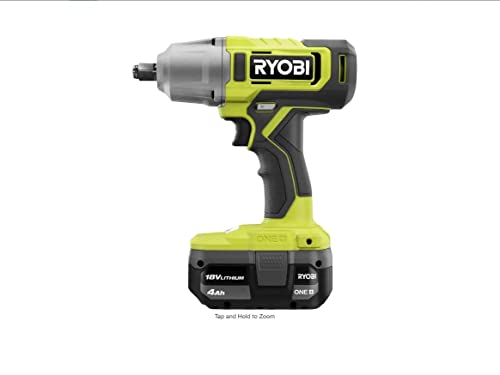 Ryobi One+ 18V Cordless 1/2 In. Impact Wrench Kit With 4.0 Ah Battery And Charger #TOP1
