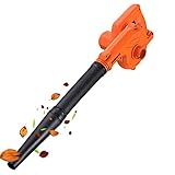 Cordless Leaf Blower - 20V Electric Powerful Handheld Lightweight Sweeper/Vacuum Cleaner w/ Variable Speed, 20000RPM, Variable Speed, for Lawn/Yard/Garden Care Snow/Leaf Blowing (Only Blower)
