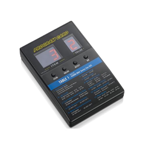 LED Program Card Box Compatible with Hobbywing Platinum V1/V2 FlyFun V5 Skywalker V2 XeRun EzRun QuicRun SeaKing Series Brushless RC Aircraft Car Boat ESC
