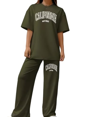 Image of My Swag Women Casual T-Shirt & Trouser Co-Ords Set Half Sleeve Loose-Fit Summer Cord Set 2 Piece Black Outfit Pajama Set for Women & Girls