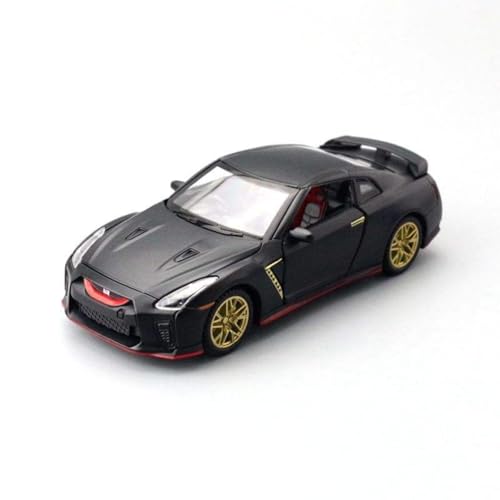 Image of Nissan GTR R35 Diecast Model Car - Premium Metal Toy Supercar with Pull Back Action, Opening Doors & Realistic Detailing | Scale Model Car [Color As Per Stock]