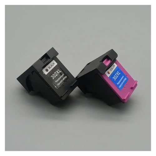 Cartuchos de Tinta 302XL for Cartucho H-*/P 302 XL for Impresora D-skjet 1110 1111 1112 2130 2131(2 Black)
