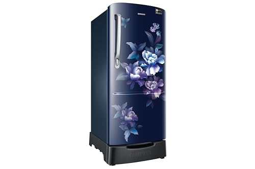 Image of Samsung 183 L, 2 Star, Digital Inverter, Direct-Cool Single Door Refrigerator (RR20H1812HV /HL, Himalayan Poppy Blue, Base Stand Drawer, Single Touch Defrost, 2026 Model)
