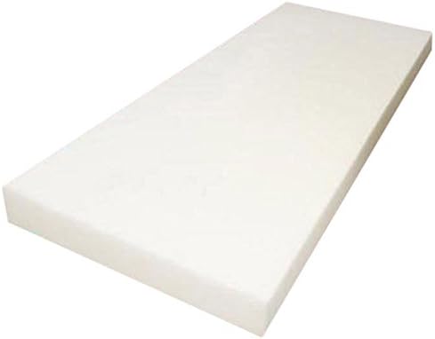 Mybecca Cojín de espuma para tapicería de densidad regular (reemplazo de asiento, hoja de tapicería, acolchado de espuma), 4 pulgadas de alto x 24