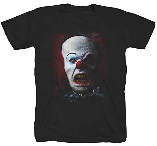 ES Pennywise Horror Halloween Splatter Evil Dead Walking Series - Camiseta de manga corta, color negro Negro L