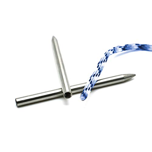 Ruiling 2-Pack Lacing Needles Id 2Mm 4Mm Length 3 Inch Stainless Steel Paracord Lacing Needles Bracelet Paracord Weaving Needles #TOP2