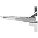 5236586 Silver Folding Truck Step, Multi-Purpose Automotive Entry Door Assist Safety Foot Steps/Grab Handle for RV, Camper, Trailer, Truck, Cargo Trailer, Boat (Stainless Steel)