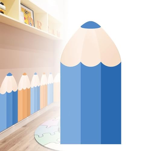 Pegatinas de pared 3D anticolisión para niños, engrosadas con forma de lápiz, acolchado de pared autoadhesivo, impermeable, paneles de pared suaves, cojín protector de cabecera