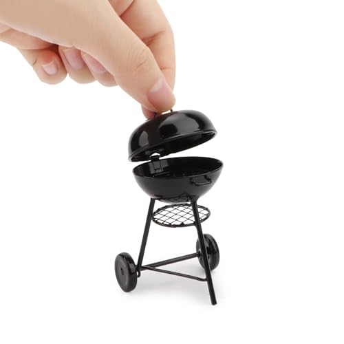Miniature BBQ Grill Oven Model 1:12 Dollhouse Cooking Tool Garden