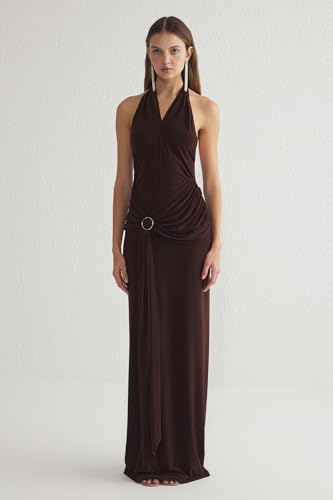 Trendyol Brown Plain Slim Knit Elegant Evening Dress & Graduation Dress TPRSS25AE00014,Brown 36: Buy Online at Best Price in Egypt - Souq is now Amazon.eg Trendyol Brown Plain Slim Knit Elegant Evening Dress & Graduation Dress TPRSS25AE00014,Brown 36: Buy Online at Best Price in Egypt - Souq is now Amazon.eg