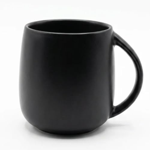Image of Clay Craft Fine Ceramic Glossy Finish Solid Coffee & Milk Mug for Home, Office & Gifting | Microwave & Dishwasher Safe | 320 ml, Black, Set of 2