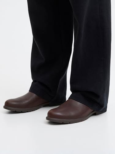 JACK & JONES Herren JFWFENCHURCH PU Chelsea Boot Chelseaboots, Brown Stone, 43 EU – Ansicht 2