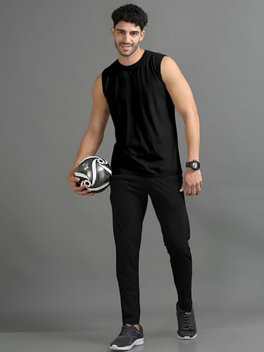 Image of Men's Tank Tops Sleeveless T-Shirt for Men's Gym Wear Vest Solid Stylish Round Neck Running Sando for Sports Workout Fitness & Casual Or Beach Wear (Pack of 1)