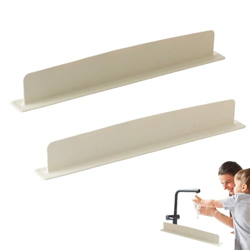 Protector antisalpicaduras de silicona para fregadero de baño, antisalpicaduras, neutraliza los olores, antiarañazos, antideslizante, protección para el hogar, lavabo y blanco