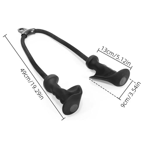 Corde pour triceps ergonomique évitant les glissements
