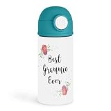 Sweet Grandma Lover 12oz Kids Green Bottle – “Best Grammie Ever” – Picnic Day, Family Outing