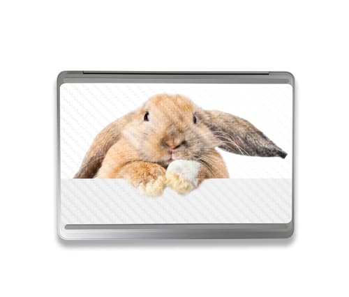 Image of MightySkins Carbon Fiber Skin Compatible with Microsoft Surface Laptop Studio 2 (2023) Full Wrap Kit - Lop Bunny | Protective, Durable Textured Carbon Fiber Finish | Easy to Apply | Made in The USA