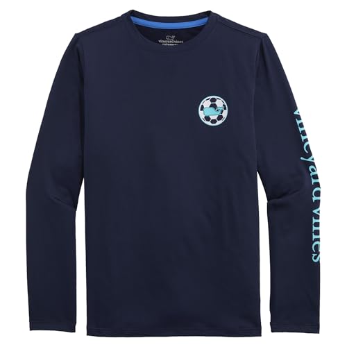 vineyard vines Boys Soccer Whale Harbor Tee Nautical Navy