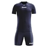 Kit Promo Zeus Completo Sportivo Uomo/Bambino – Maglia e Pantaloncini in 100% Poliestere, Traspirante, Vestibilità Standard, Ideale per Calcio e Allenamento