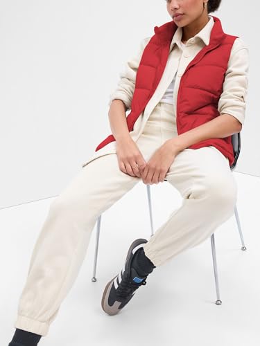 Puffer Vest Women Zip Up Sleeveless Stand Collar Outerwear Vest Puffy Warm Lightweight Winter Jacket Coat3