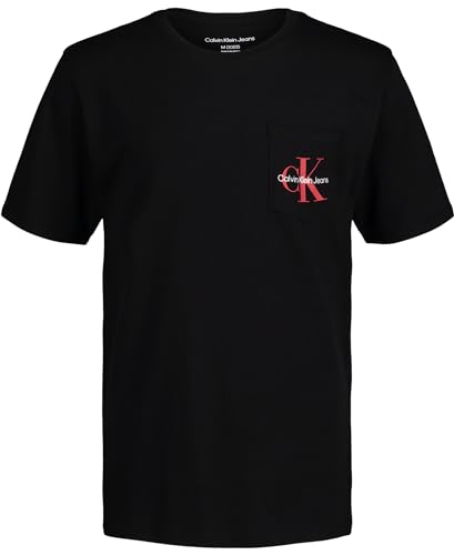 T-Shirt Calvin Klein Homme Manches Courtes Col Rond Vêtement Mode Casual