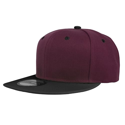 Image of Gelante Snapback Hats for Men - Flat Bill Brim Baseball Cap Hat - Plain Blank Adjustable