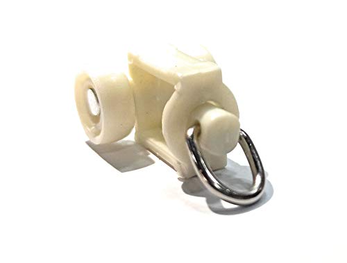 Image of FAPBADRI Runners /Sliders for M Track /Curtain Channel - Ivory Colour - 50 Pieces.
