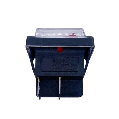 Interrupteur bouton-poussoir rouge 16A avec coupure ON/OFF nette pour machine outil - 4