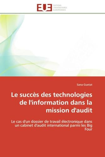 Le Succès Des Technologies de l'Information Dan... [French] 6131586055 Book Cover