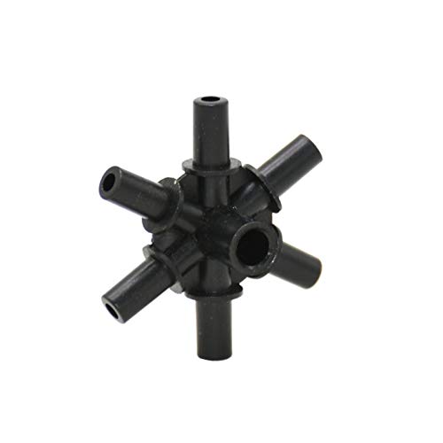 LRJSKWZC Garden Sprinkler 6mm Water Divider, 5-Way 7-Way Garden Sprinkler Connector, Multiple Joints, Hose Diverter, 200 Garden Irrigation Accessories (Color : 7 x Way)
