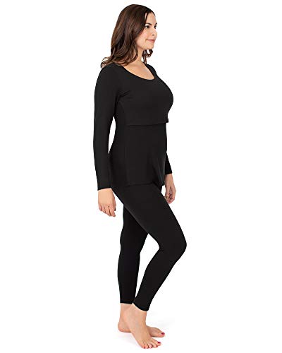 image for Kindred Bravely Jane Nursing Pajama Set | Nursing Pajamas for Breastfe