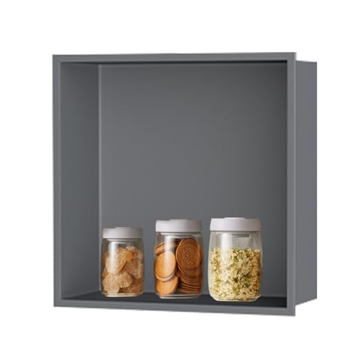 Niche de douche encastrée armoire rangement salle de bain support mural inox 304