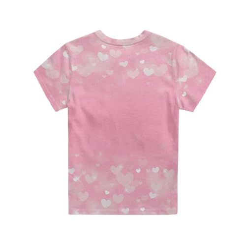 Image of Xhuibop Kids Tshirts Girls Boys 3-16 Years Summer Clothes for Teens Loose Fitting Tops