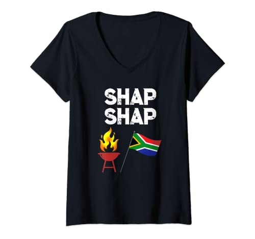 Women's South African Shap Shap V-Neck T-Shirt