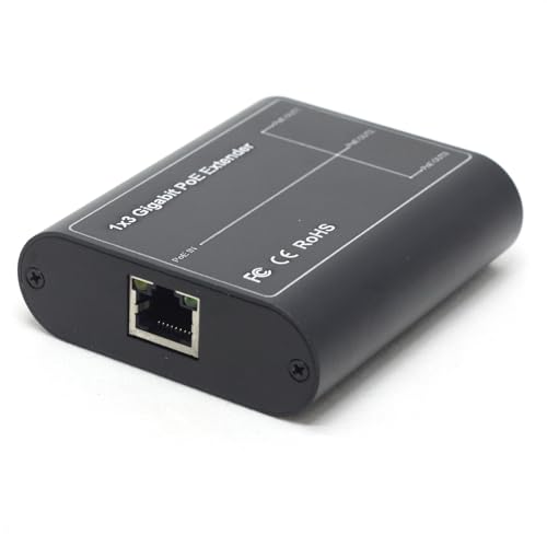Switch PoE passthrough exterior de 3 puertos Gigabit | Extensor PoE 1 entrada y 3 salidas, repetidor en cascada miniatura 2