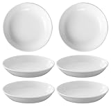 MUCKLILY Plato Calentador de Cera de Cerámica Redondo de 10 Cm, Soporte para Cera Fundida, 6 Piezas, Accesorio para Quemador de Aroma en Hogar y Decoración