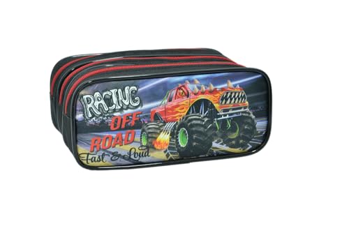 Estojo Escolar Triplo Xtreme Car Estojos Kids