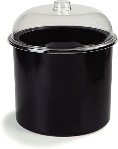 Carlisle CM101203 Coldmaster ABS Ice Cream Server with Polycarbonate Lid, 3 Gallon Capacity, 12-3/8" Overall Diameter, Black
