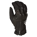 KLIM Vanguard GTX Touring Motorcycle Short Gloves (Medium, Stealth Black)