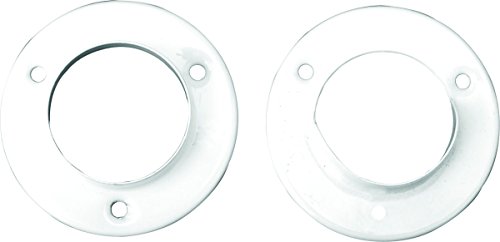 Knape & Vogt Pro 1-3/8 in. L x 1-3/8 in. Dia. White Steel Rod Socket