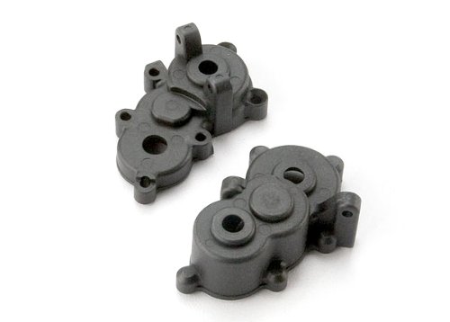 Traxxas Gearbox Halves Front And Rear VXL Tra, Black, 7091