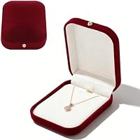 Caja de joyas de terciopelo para Collar y Colgante Premium