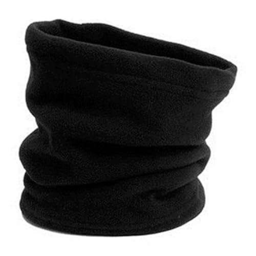 SiXsigma Sports Thermal Neck Warmer Tube Snood Face Mask Ski Wear Winter Fleece - Quick Dry Waterproof Mask Face For Skiing Sports Outdoor Cycling and Ski Snoods For Women & Men (Black)
