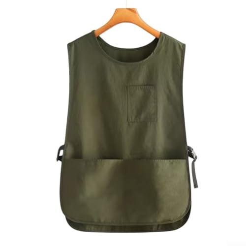 Tablier de cuisine imperméable et résistant à l'huile pour barista, vêtements de travail, restauration, uniforme de restauration, gilet de chef avec poches, bavoir de cuisine réglable, résistant aux