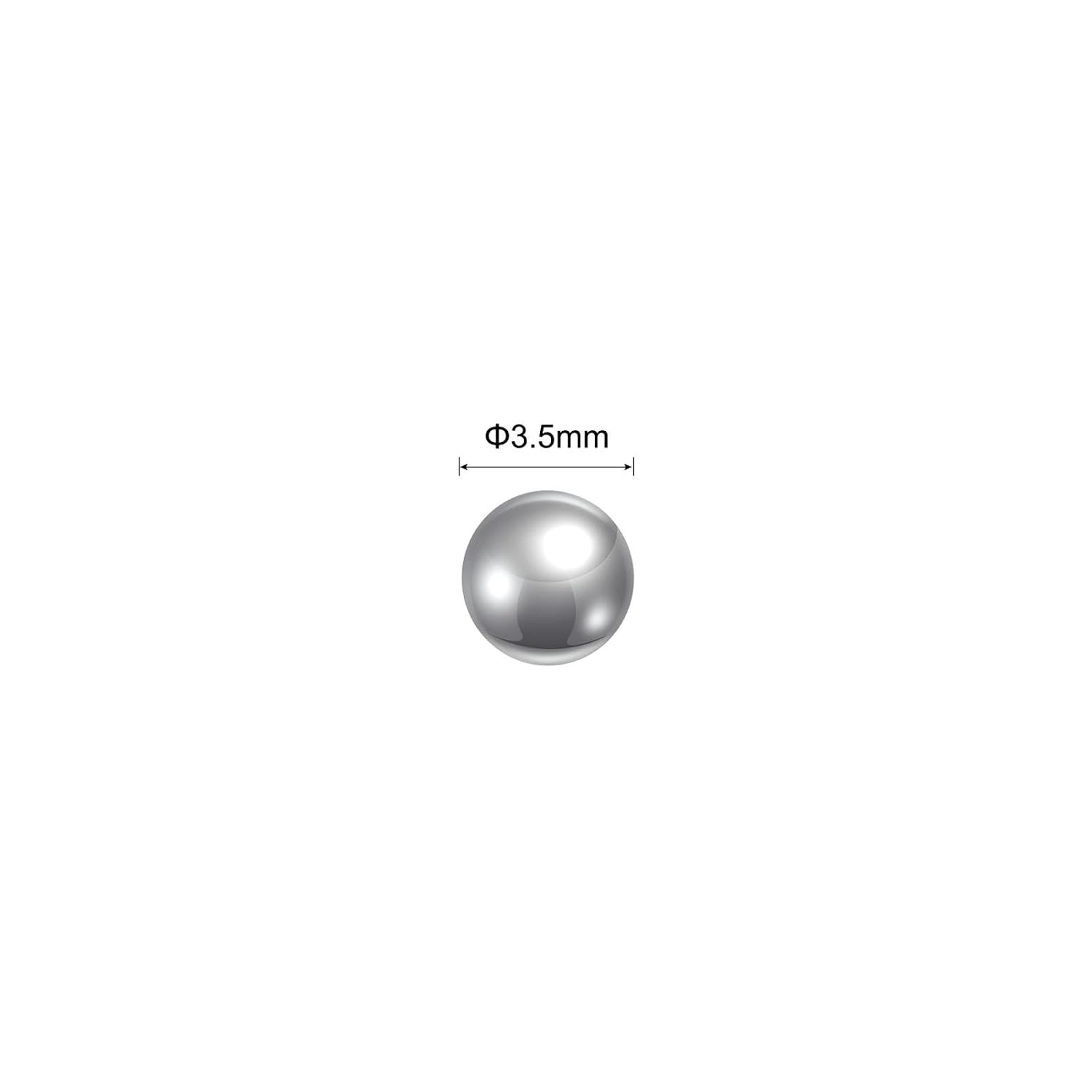 #US 800pcs 3.5mm 201 Stainless Steel Bearing Balls G200 Precision