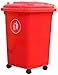 Kosz na śmieci na kółkach, domowy ogród kuchenny Wyjmowany kosz na śmieci Wielokolorowy 30 litrów / 50 litrów Komercyjny kosz na śmieci (kolor: czerwony, rozmiar: 30L)