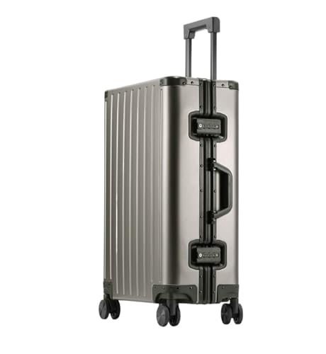 Carry-on Suitcase Luggage Luggage Suitcase Alloy Trolley Case Metal Suitcase Silent Universal Wheel Luggage Carry-on Suitcases Carry On Luggages,A-28inch (C 28inch)