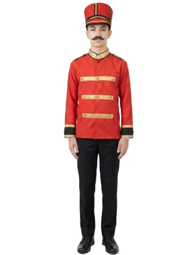 Image of BookMyCostume Mangal Pandey 1857 Mutiny Sepoy Freedom Fighter Patriotic Kids Fancy Dress Costume 8-10 years