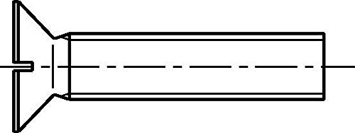 Dresselhaus Vis 4,8 verticale à fente, M 10 x 20 mm, galvanisé, Lot de 100