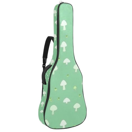 Sac pour guitare acoustique 42.9" imperméable avec poches design champignon vert